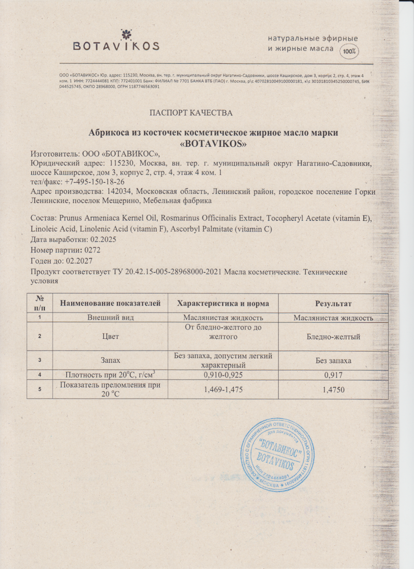 Паспорт №022025